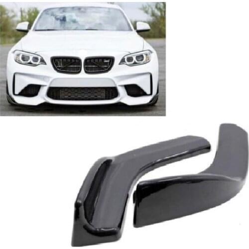 Universal Car Bumper Flap Lip Splitter Diffuser Scratch Spoiler ABS Plastic Gloss Black Left And Right Tuning Accessories