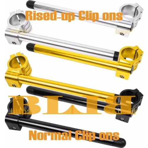 CNC Universal 50 mm For Kawasaki ZX6R RR ZX10R ZX14 Normal / Rised-up Clip On Ons Handlebars Hot Moto Handle Bars Clipon Grips