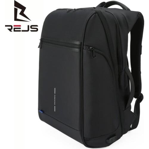 REJS LANGT Waterproof Backpack Men 15.6 Inch Laptop Bag Large Capacity Travel Mochila Anti-Theft School Backpacks Kingsons Bags