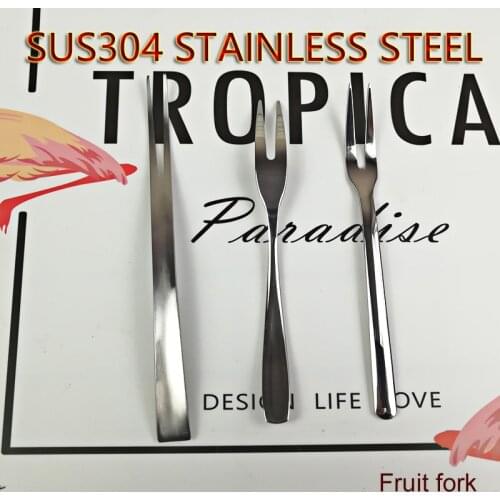 High-Grade Stainless Steel Tableware Originality Fruit Fork Childrens Dessert Fork Eco-Friendly 304 Stainless Steel Fork