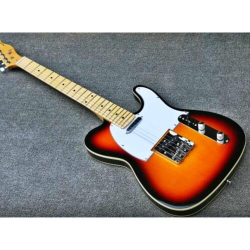 Top quality FDTL-2004 3TS color white plate solid body maple fretboard TL electric guitar, be customized, Free shipping