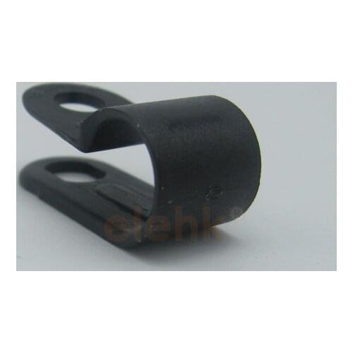 R Type nylon66 cable clamp clip wire clamp 20pcs CC-0 plastic cable clamps