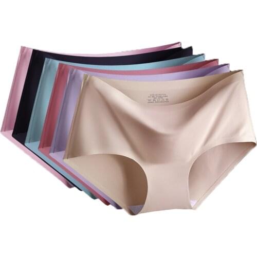 7Pcs Womens Panties Sexy Underwear Women Underwear Comfort Underpants Sexy Ice Silk Briefs For Woman Low-Rise Lingerie Pantys