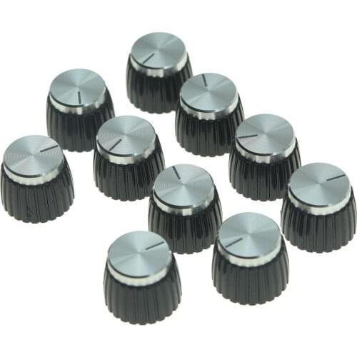 10pcs Guitar amplifier knob Guitar AMP Amplifier Knobs Push-on Cap for Marshall Amplifier guitar amplifier