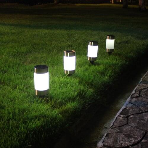 2PCS LED Solar Light Outdoor Waterproof Plastic Solar Lamp Sunlight for Garden Yard Pathway Street Decoration White Led Lighting