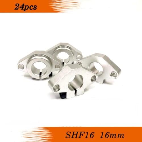 24pcs SHF16 16mm shaft support linear rail support CNC Router XYZ SHF16 for 3d printer