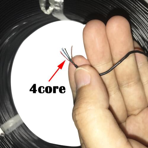4core Air conditioning Wire Enamel Wire Insulated Line Glass Fiber Headphone Wire Out Diameter 1.4mm PVC Refrigerator Cable Diy