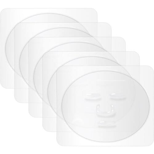 5Pcs DIY Facial Mask Mold Tray Plate Transparent PVC Fruit Vegetable Seaweed Mud Skin Care Beauty Salon Makeup Tool