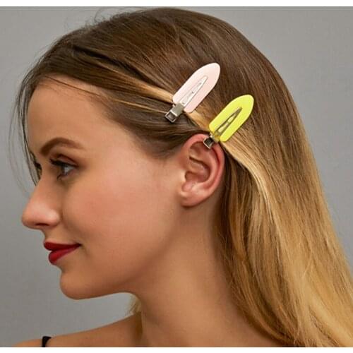 No Bend Seamless Hair Clips Side Bangs Fix Fringe Barrettes Makeup Washing Face Accessories Women Girl Styling Hairpins Headwear