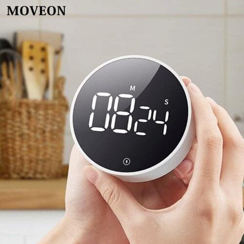 Digital Kitchen Timer Magnetic Countdown Countup Timer with Large LED Display Volume Adjustable for Cooking Sports Kids Study
