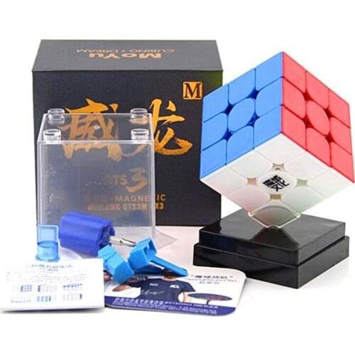 CuberSpeed MoYu WeiLong GTS3 M stickerless 3x3 Magic Cube Magnetic MoYu WeiLong GTS V3 M Color 3x3x3 Speed Cube Puzzle