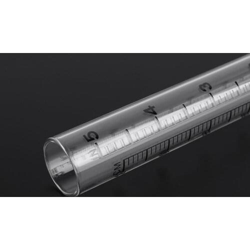 2Pcs Clear Capacity Glass Rain Gauge Replacement Tube Outdoor Garden Yard Home