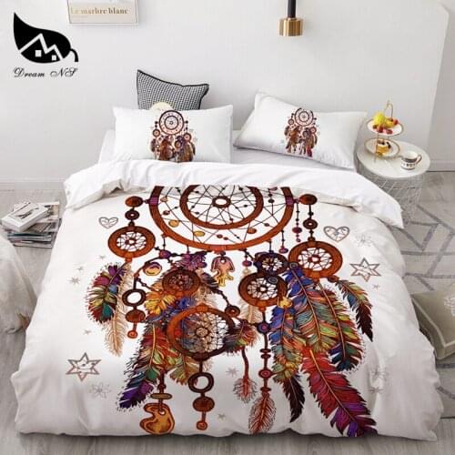 Dream NS Bedding Set 3Pcs Dreamcatcher Bedding Home Textiles Set Queen Bedclothes Duvet Cover Pillowcase Comforter Bedding Sets