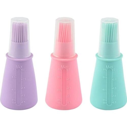 BBQ Brush Eco-friendly Anti-deform Silicone Mini Oil Storage Bottle for Home