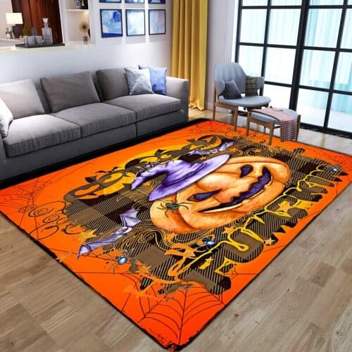 European Halloween Doormat Home Carpets for Lving Room Bedroom Large Area Rug Child Room Non-slip Floor Rugs Flannel kitchen Mat