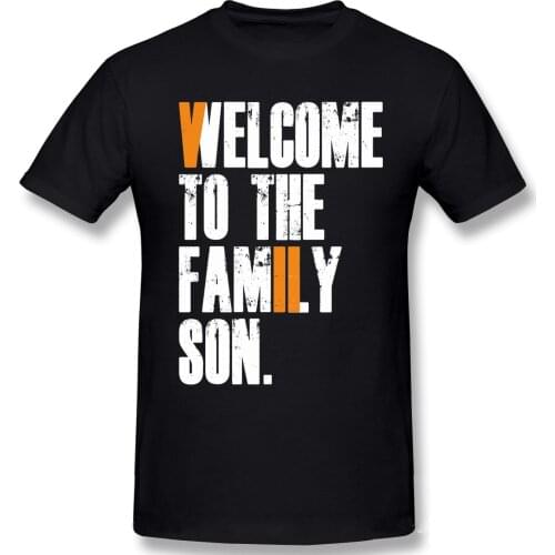 Welcome To The Family T Shirts Summer Short Sleeve Cotton residented evil Zombie Game T-Shirt Hipster ofertas O Neck Tshirt
