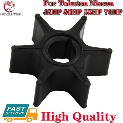 CARBOLE Water Pump Impeller 18-45404 for Tohatsu Nissan 2-stroke 45hp 50hp 55hp 70hp Outboard Motor 6 Blades Boat Accessories