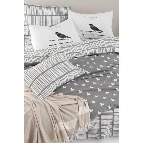 Bedding Set %100 Cotton With Pillowcase Duvet Cover Sets Linen Sheet White Double Queen Size Quilt Covers Bedclothes Modern Cute