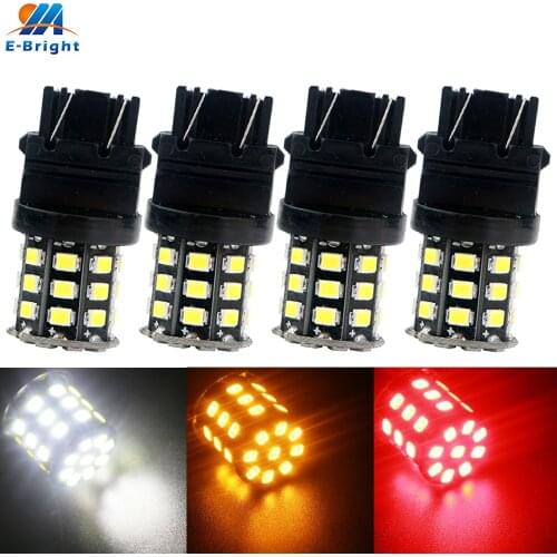2X Canbus 1156 BA15S P21w BAU15S PY21w 3156 7440 W21W LED Bulbs 3030 69 SMD NO ERROR Car Dual Color Turn Daylight NO Hyper Flash