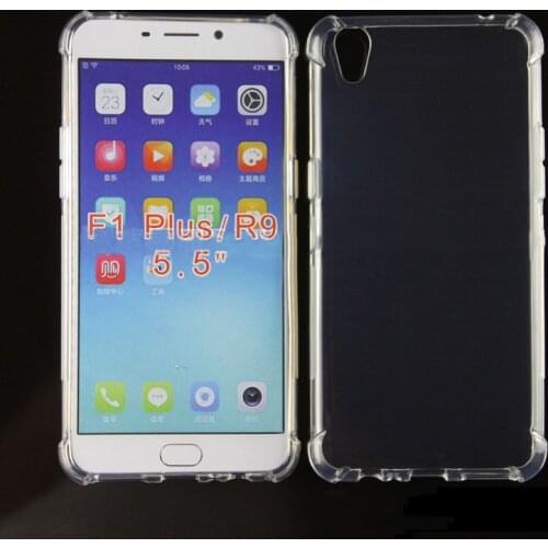 Soft Silicone TPU Airbag Cover Case For OPPO F1 Plus F1Plus F1+ R9 R9m R9tm X9009 5.5 In Phone Case Gift Screen Protector