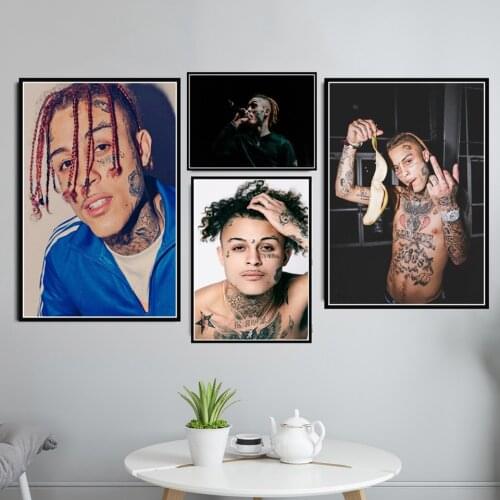Wall Art Poster Lil Skies Rapper Music Star Canvas Painting Living Room Home Decor Picture Print