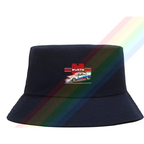 Bmw Junior Team Classic Racing 1978 Gr.5 DTM Flat Top Breathable Bucket Hats Unisex Summer Printing Fishermans Hat