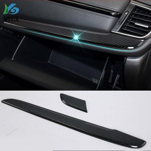 Fit For Honda CR V CRV Carbon Fiber Interior Trim Cover Frame Control Strip Decoration Car Styling Accessories 2017 2018 2019