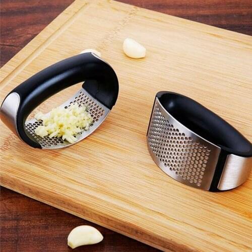 High Quality Stainless Steel Garlic Press Manual Garlic Mincer Chopping Tools Kitchen Gadgets