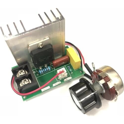8000W SCR Voltage Regulator Dimmers Thermostat High Power Motor Fan Speed Controller Dimming with Potentiometer AC 0-220V