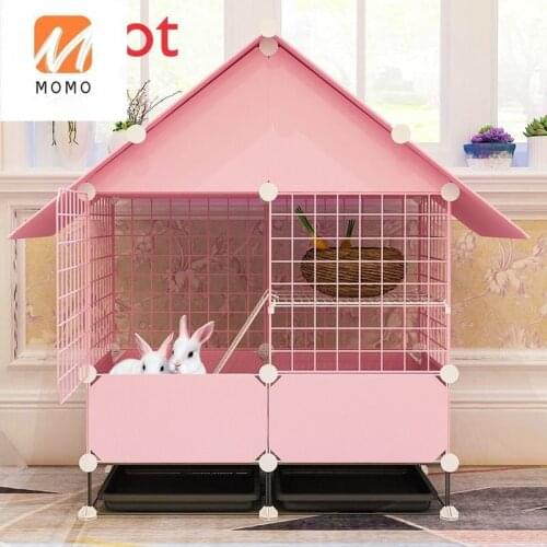 Luxury Rabbit Cage Anti-Spray Urine Household Double-Layer Rabbit Squirrel Supplies Extra Large Rabbit Nest Indoor Luxury Villa