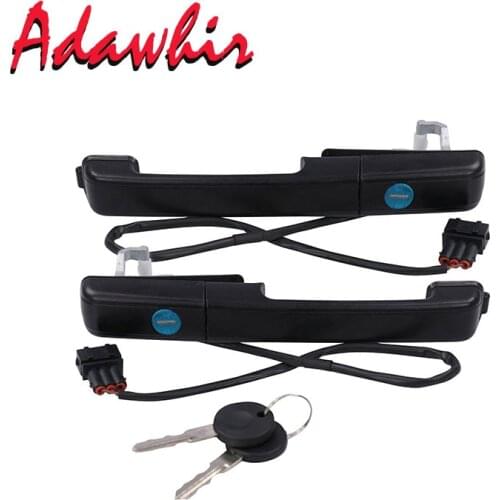 1 set for Volkswagen PASSAT B3 external front door handle with key lock 357837205A 357837207A 357837206A 357837208A