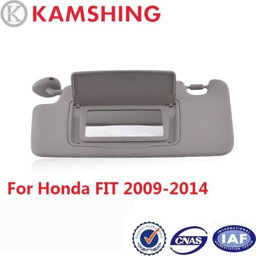CAPQX For FIT 2009 2010 2011 2012-2014 Sunvisor Sun Shield Front Visor Sun Shade Sunshield Antidazzle Shade With Glass Mirror