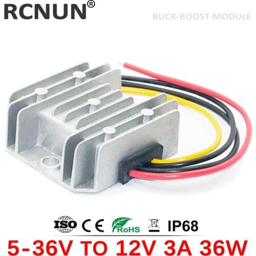 8V 12V 24V 30V 5-36V to 12V 1A 2A 3A DC DC Power Voltage Regulator Stabilizer Converter 12 volt Power Supply for Car Radio