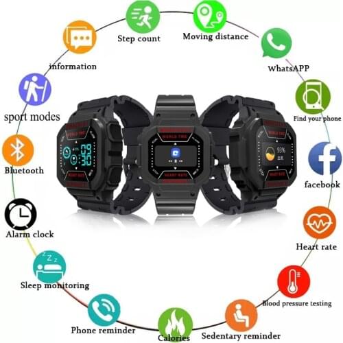 I3 Plus Waterproof Smart Watch Men Women Color Screen Sport Fitness Watches Pedometer Heart Rate Monitor For Android IOS