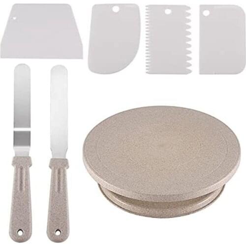 Cake Turntable, Cake Rotating Stand For Cake Decorating Equipment Tools Supplies For Cake Making, Baking Set