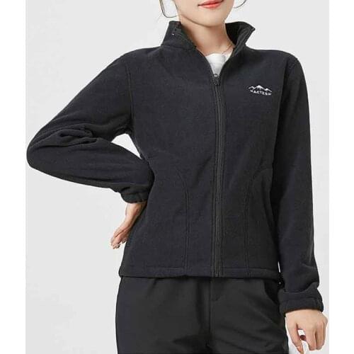Ladies Fleece Jackets Cardigan Mountaineering Camping Hiking Sports Outerwear Soft Thick Thermal Coats S-XXL Runner Biker Coat