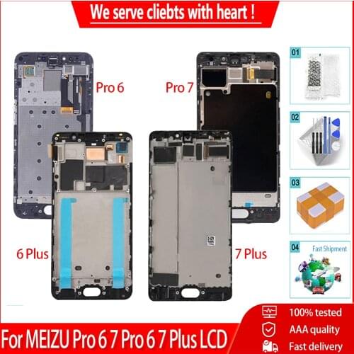 AMOLED/TFT For MEIZU Pro 6 Pro 7 LCD Touch Screen Digitizer Assembly With Frame Replacement For Meizu Pro 7 6 Plus LCD Display