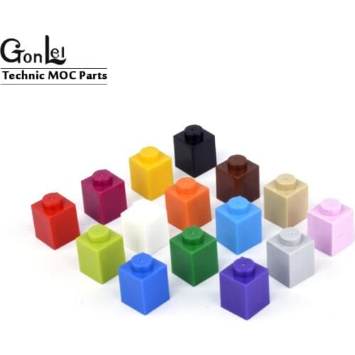 230Pcs/lot MOC Parts 3005 Brick 1x1 Thick Parts Building Blocks Bricks DIY Toys fit For Brick MOC Rebrickable 30071 35382