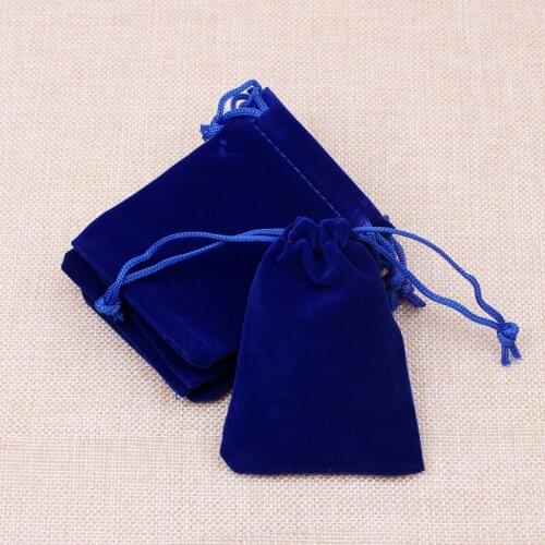 500pcs/lot Mini Blue Velvet Bags 7*9cm Pretty Pouches Jewelry/MP3 Packing Bags Christmas/Candy/Wedding Gift Bags Free Shipping