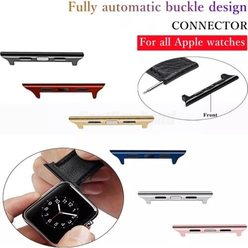 Adapter For Apple Watch serie 6 SE 5 4 3 2 for iwatch band 6 5 44mm 40mm Strap spring bar belt Watchband Accessories Connector