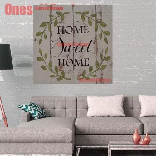 New home sweet home diamond painting 5d diamond embroidery full set picture of rhinestones decor home livingroom wall sticker