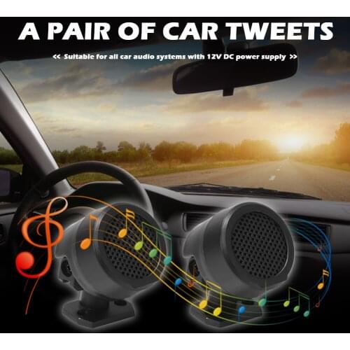 1 Pair TP-006A Car Tweeters 500W Mini Dome Treble Loudspeakers High Frequency Car Audio Speakers 12V DC Auto Accessories