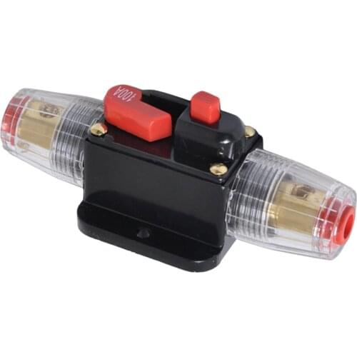 Car In-line Manual Reset Circuit Breaker Car Stereo Audio 100A Fuse DC 12-24V