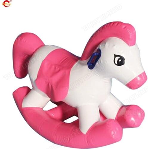 Free door shipping unicorn inflatable rocking horses for sale