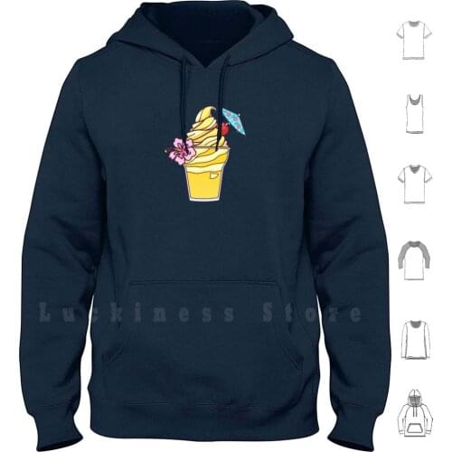 Floral Dole Whip Hoodies Long Sleeve Walt World Parks Park Wdw Adventure Magic Kingdom Epcot