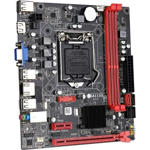 B75M LGA 1155 Desktop Motherboard for i3 i5 i7 CPU Support DDR3 Memory 3 x USB 3.0 SATA 3.0 Up to 16GB MicroATX Board
