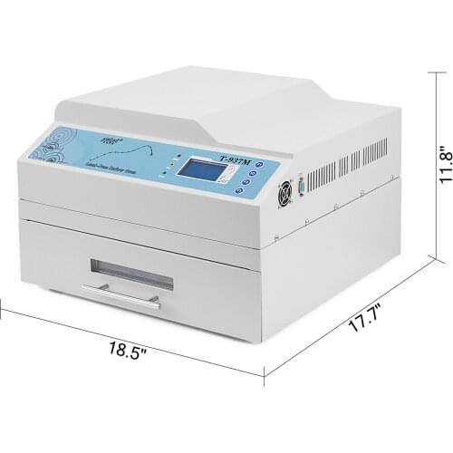 T937M Reflow Oven Infrared Welder Oven Heat Reflux IC BAG SMD Reflow