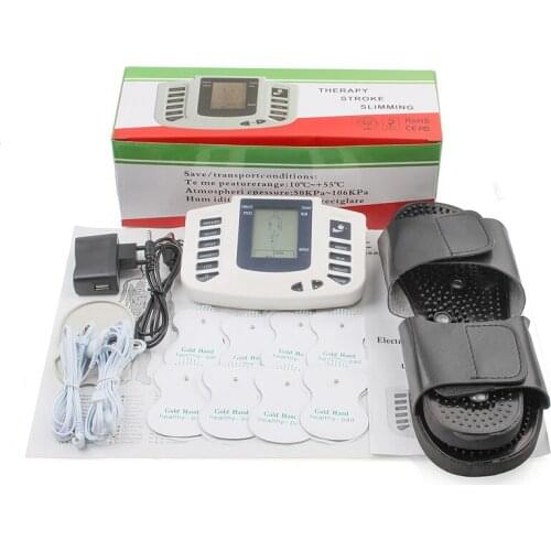 JR309 Care Health electric tens machine body massager Tens Acupuncture Therapy Machine Massager Slimming Body 16 patches Slipper