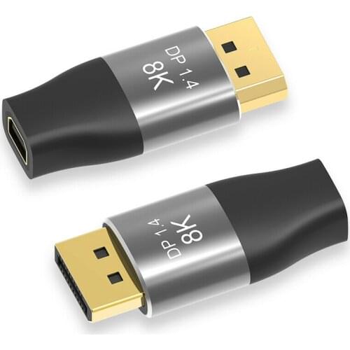 8K 60Hz Displayport DP 1.4 Cable Adapter 4K 144Hz Display Port Male to Mini Displayport MDP Female Converter for PC computer