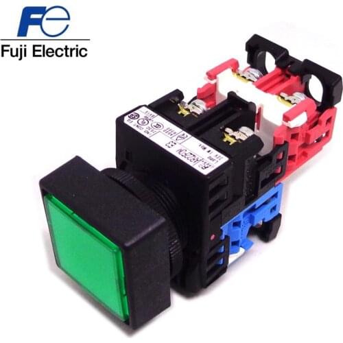 Fe fuji Push Button Switch AR22FOM E3 E4 22mm AR22FOM 01 10 11 22 E3 W/R/Y/G LED White Red Yellow Green 24V AR22FOM-11